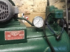 Old green compressor